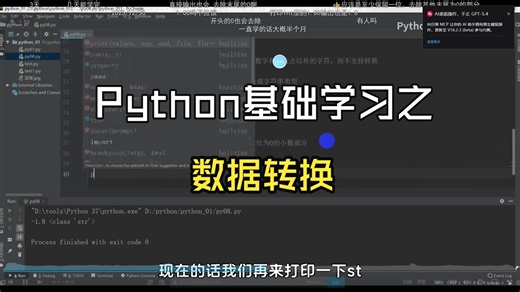Python基础学习之数据转换