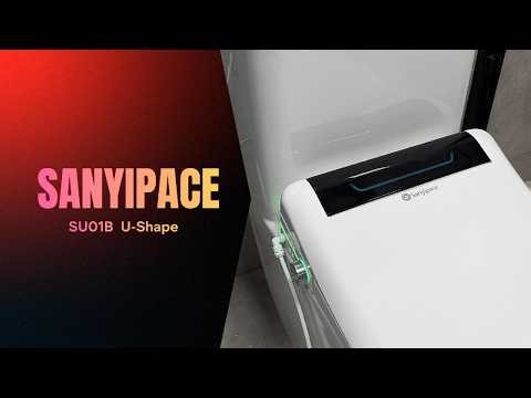 How to Install small toilet? Upgrade Your Life for Less! SANYIPACE U-Shape Smart Bidet SU01B Review