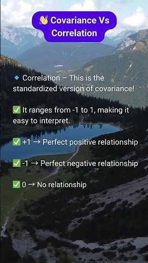 📊 Covariance vs. Correlation – What's the Difference? 🤔