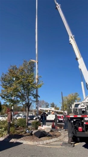 60’ flagpole installation for Mercedez of Harriman NY. | NYC Flag Repair