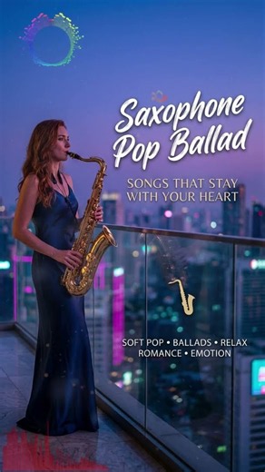 Dreamy Pop Ballad Saxophone ✨ Gentle Instrumental Music for Cozy Evenings