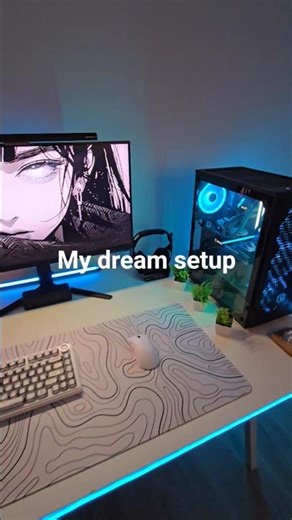My dream setup 🤌 #short #cozyplace #desksetup #cozydesk #gaming #pcsetup #setupinspo #chillvibes