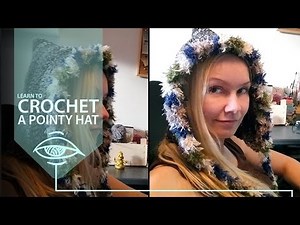 Pointy hat in crochet | pixie hat