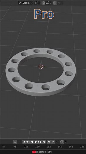 How to model a circular coupling plate in blender #blender #tutorial #3dmodeling #shorts