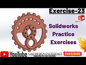 Solidworks Tutorial For Beginners || Solidworks Practice Exercises -23 (Best in 2021)