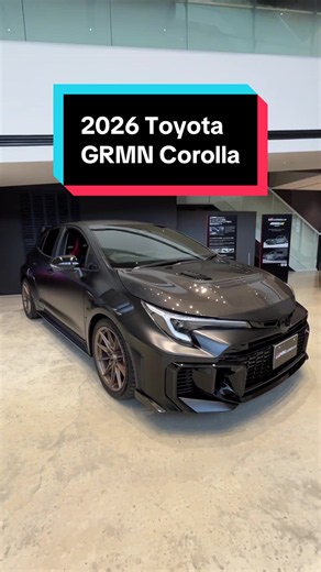 The 2026 Toyota GRMN Corolla is a more extreme take on the GR Corolla hot hatch that's designed for the racetrack. The GRMN Corolla is festooned with more vents up front for improved cooling and a large, adjustable rear wing for more downforce. Along with 302 pound-feet of torque (up from 295), Toyota redesigned the suspension and stripped out the rear seats. Tap the link in our bio for more info. #ToyotaGRMNCorolla #hothatchback #carsoftiktok #cartok #caranddriver