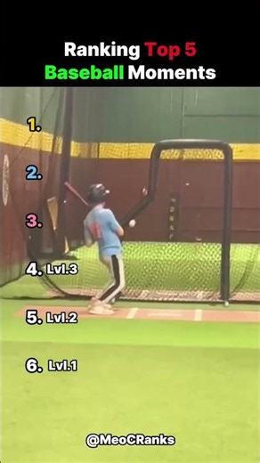 Ranking Top 5 Baseball Moments ⚾ #baseball #rankingvidoe