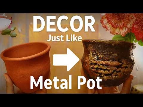 🌸 DIY Handmade Stylish Flower Vase & Mini Planter Ideas | Easy Pot Painting for Home Decoration 🌿
