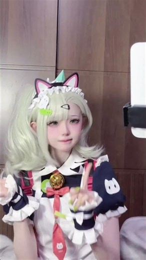 千夏的猫猫女仆!! #对镜拍 #千夏 #女仆 #绝区零 #cos