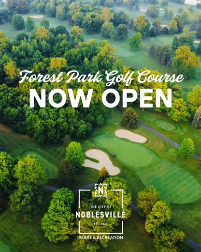 🌳⛳ Forest Park Golf Course is now open for the season! Come enjoy a round at this historic course located in the heart of Forest Park in Noblesville, IN. Tee times and more info: noblesvilleparksgolf.com #NoblesvilleParks #ForestParkGolf #NowOpen #GolfSeason | Noblesville Parks & Recreation