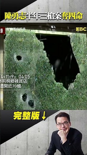 酒店殺手「烏茲衝鋒槍掃射店門」在台中.台南犯三重大槍擊案？！孕婦逛百貨遭流彈波及「變植物人流產」...法院一原因讓陳勇志逃死改判20年？！ ‪@ebcapocalypse‬ #shorts