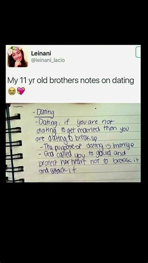 kids’ dating advice decoded | Subscribe for more #motivation 😊👍