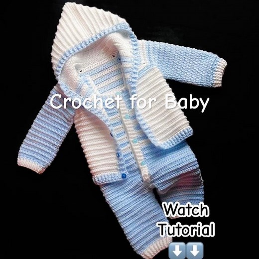 You’ll love it 😍 Easy crochet Baby Hoodie #Crochetforbaby #shorts