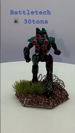 Custom Handpainted Battletech Spider Final Reveal