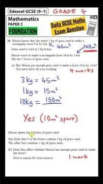 GCSE Maths Foundation - Daily Exam Question - Day 135 (Ratio & Proportion)