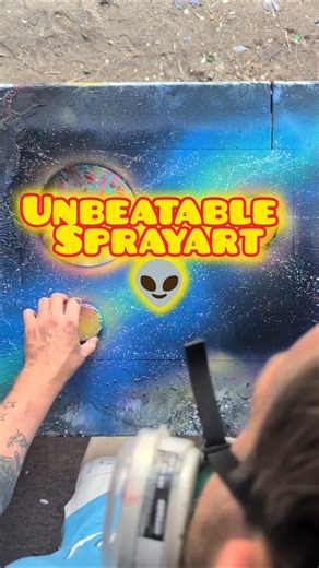 👾 Alien Astroidbelt 🛸 Superspeed #spraypaint #art #trending #streetart #shorts