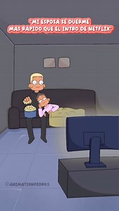 😂“Mi esposa se duerme más rápido que el intro de Netflix”😂#animation #animationpedro #funnyvideos #comedia #memes #divertido #funny #dibujo #mexico #pareja #estadosunidos #lupiyoanimations | AnimationPedro.S