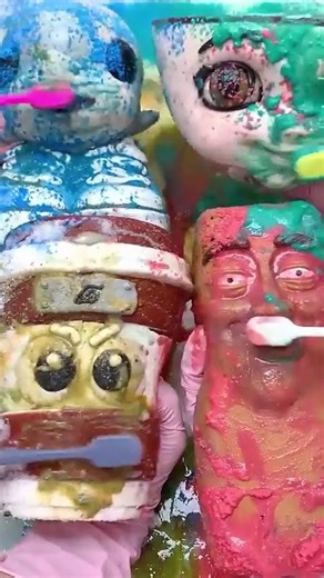 CLEANING SQUISHY ASMR (part#214) #asmrcleaning #funny #cartoon #satisfying #squishytoy #relax#shorts