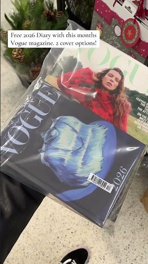 Free 2026 diary in this months vogue magazine! 2 covers available #vogue #voguemagazine #2026