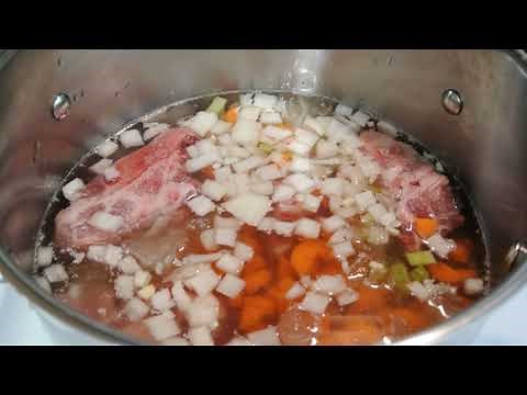 Pressure Canning Ham and Bean Soup