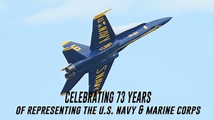 37K views · 2.2K reactions | This week the U.S. Navy Flight Demonstration Squadron, the U.S. Navy Blue Angels, celebrated 73 years of showcasing the pride and professionalism of the U.S. Navy and U.S. Marine Corps through flight demonstrations and community outreach. Don't miss your chance to see them when they come to a town near you - https://www.blueangels.navy.mil/?utm_source=facebook&utm_medium=social&utm_content=100000594589231&utm_campaign=Out | U.S. Navy | Facebook