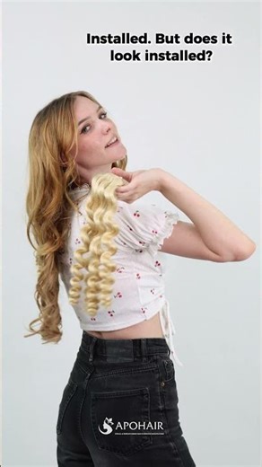 When Extensions Look Like Real Hair. Can you see the extensions? This is installed hair.