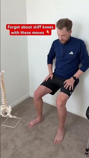 I unlock my stiff knees with these simple exercises. #kneepainrelief #exercise #kneepain