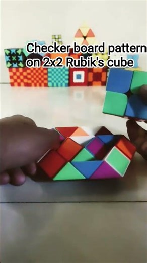 checker board pattern on 2x #rubikscube 2 Rubik's cube #rubik #rubikcube