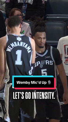 Wemby making sure the Spurs were grabbing everything 😤 #NBA #Wemby #VictorWembanyama #Spurs #Micdup