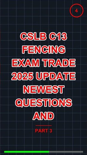 CSLB C13 Fencing Exam TRADE 2025 Update Newest Que