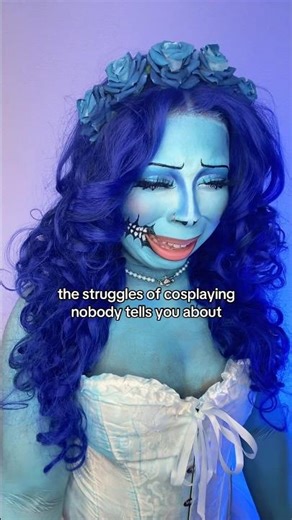 bts - cosplaying is so frustrating 😭 #cosplaymakeup #cosplayer #corpsebride #chelslaysss