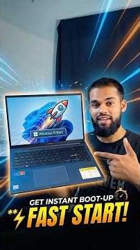 ⚡ Make Your Laptop Start Faster in Seconds!