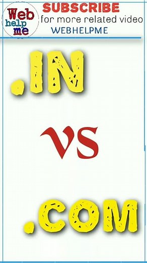 .in vs .com | difference between .in and .com domain name |#domainname