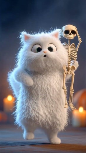 Watch this cat's spooky dance moves#shorts