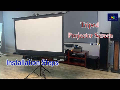 XY Screens Tripod Projector Screen installation Steps