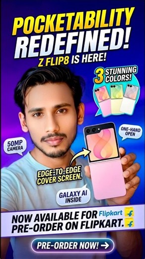 The Thinnest Flip Phone Ever! 📱 Samsung Galaxy Z Flip8