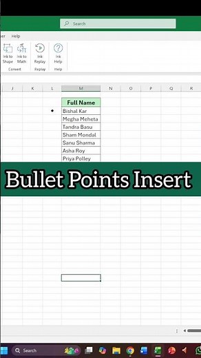 How to Insert Bullet Points in Excel #spreadsheetmagic #excel