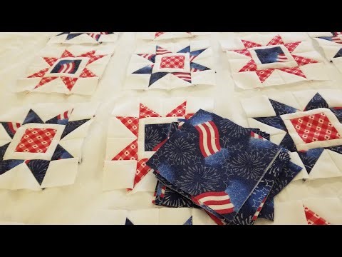 From Ugly Five Inch Squares to a GORGEOUS Two Color Quilt