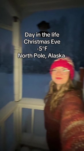 a quick day in the life on Christmas Eve in North Pole, Alaska #fairbanks #alaska #alaskalife #northpole #lifeinalaska
