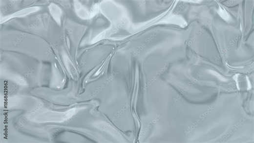 Abstract silver liquid water texture with smooth flowing waves and glossy reflections, creating a modern, minimal, and futuristic background with a luxurious feel.