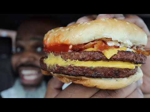 Burger King IMPOSSIBLE BACON KING Review !!!