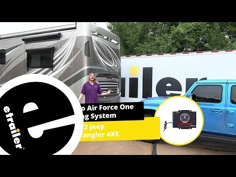 Set up: Demco Air Force One Flat Tow Brake System for RVs w/ Air Brakes on a 2022 Jeep Wrangler 4xe