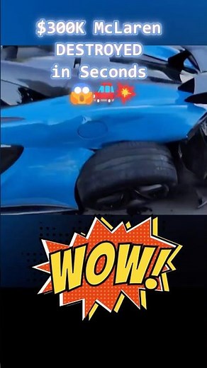 $300K McLaren DESTROYED in Brutal Crash with VW Tiguan! 😱🔥