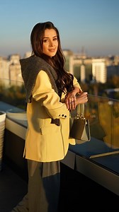 3K views · 3.6K reactions | Today felt like the perfect moment to retire the rain boots and step into something brighter. A touch of yellow… just enough to bring a little sun back into the day.  Outfit of the day, made to lift the mood. | Ana Maria Barnoschi | Facebook