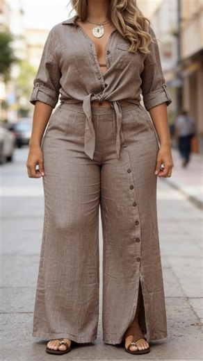 Women's Long Sleeve Loose Fit Shirt Set with Tie Hem #tiktokshopholidayhaul #ootd #set #fyp #twopieceset