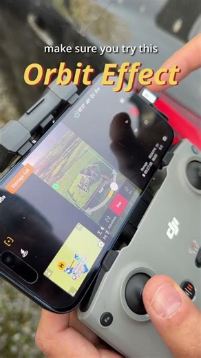 Drone effect tutorial | Orbit mode | Quickshots | #drone @DJI #mini4pro