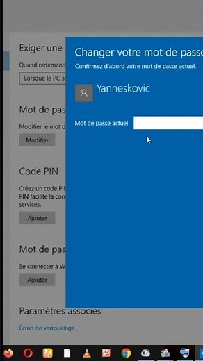 Changer le mot de passe sur l'ordinateur