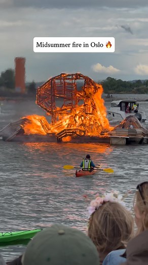 Midsummer Fire Magic on Oslo Fjord!✨🌅 Bonfires, midnight sun & the shimmering fjord—Sankthans in Oslo is pure Nordic magic! 🌿🔥 Who’s celebrating tonight? #Sankthans #midsummer #OsloFjord #NorwegianSummer #BonfireNight #norge🇳🇴 #scandinavia #reels #norway #nordiclife | Colors of Norway