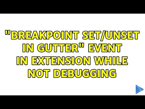 "Breakpoint set/unset in gutter" event in extension while not debugging