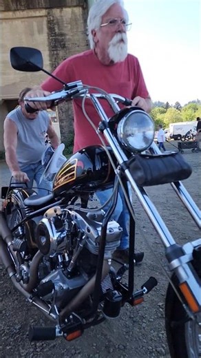 Old School Chopper at The One Moto #shorts #chopperstyle #chopper #harleydavidson #motorcycle